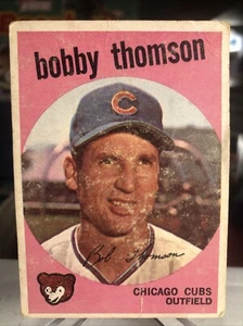 1959 Topps Bobby Thomson Chicago Cubs Baseball Set-Break #429 ⭐️ G - Picture 1 of 2