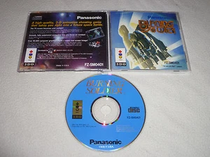 PANASONIC 3DO VIDEO GAME BURNING SOLDLIER W CASE & MANUAL FZ10 FZ1 GOLDSTAR   - Picture 1 of 1