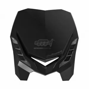 POLISPORT MASCHERINA PORTAFARO E-BLAZE LUCE LED MOTO UNIVERSALE NERO - Imagen 1 de 3
