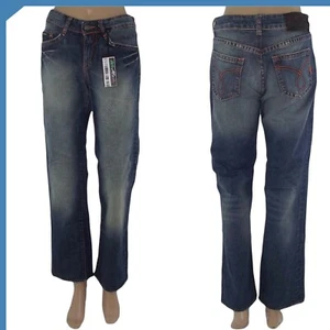 Ck Calvin Klein Vaqueros de Mujer Azul Oscuro Recto Talla 42 M Medio W28 - Bild 1 von 6