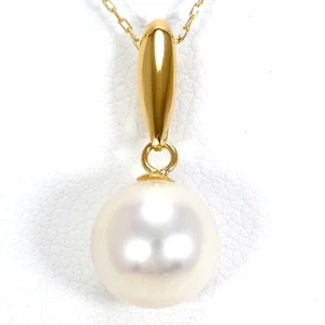 18K Gelbgold Halskette Perle (Perle) ca.1,3g ca.40cm kostenloser Versand gebraucht - Bild 1 von 5