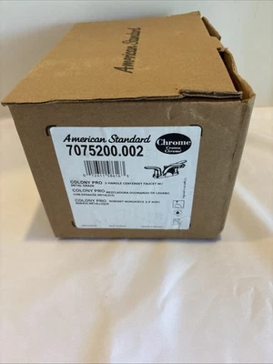 Grifo de baño American Standard Colony Pro Centerset de 2 manijas de arco bajo 7075200 Foto 1 de 4