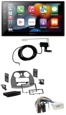 Pioneer MP3 USB Bluetooth DAB 2DIN Autoradio für Mitsubishi Eclipse 4G 05-12 - Bild 1 von 4