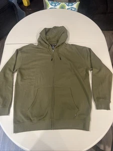 Felpa con cappuccio DIXXON Flannel Co verde full zip uomo taglia 2XL NUOVA!! - Foto 1 di 11