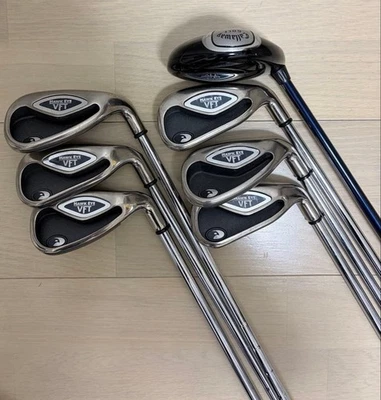 (Callaway) Iron set 6 piece + 3W X set HAWK EYE VFT 5.6.7.8.9.P FLEX-S Used - Image 1 of 4