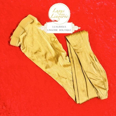 SATIN DE LUXE TIGHTS by WOlford XS golden gold Strumpfhose Glanz Satin Design - Bild 1 von 2