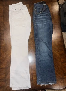 Gap & Emporia Armani Jeans weiß/blau Größe 28x30 - Bild 1 von 17