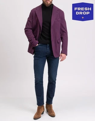 RRP €820 MASSIMO ALBA Blazer Jacket IT50 US40 L Cashmere & Paper Blend - Image 1 of 4