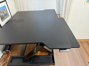 Ergotron WorkFit-TX Sit-Stand Desk Converter Black – Dual Monitor - Picture 1 of 6