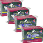 40 Super Bright Scouring Pads 4 Packs of 10 Scrubbing Cleaning Pad Long Lasting