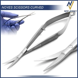 Noyes Scissors 4.5" Curved Ophthalmic Surgical Instruments German Grade - Picture 1 of 2