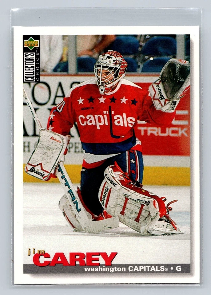 Jim Carey 1995-96 Upper Deck Collector's Choice #30 NHL Ice Hockey Card Capitals - Image 1 of 2