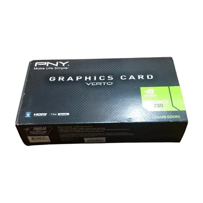 PNY GeForce GT 730 1GB GDDR5 PCIe VGA HDMI DVI Graphics Card VCGGT7301D5LXPB  - Image 1 of 4