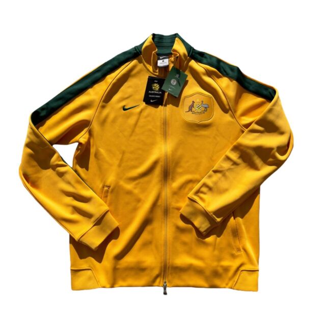 Jaqueta de futebol Nike N98 Brasil CBF autêntica (grande) amarela :  : Esporte