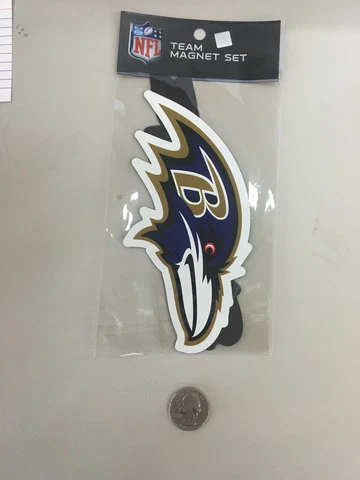 B3) Rico NFL Baltimore Ravens Team Magnet Set 2 pack FREE SHIPPING Cover
