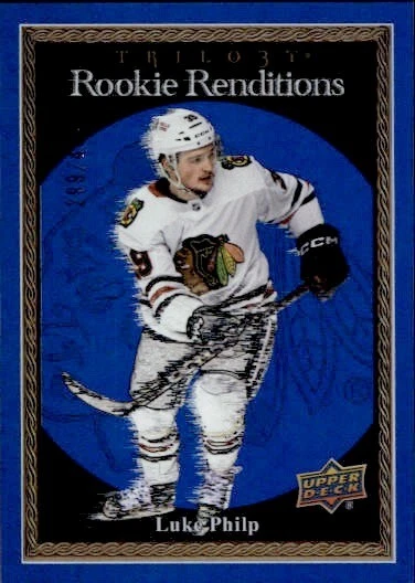 2023-24 Upper Deck Trilogy Rookie Renditions Blue Luke Philp 299/499 - Image 1 of 1