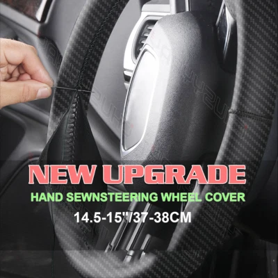 Cubierta de volante cosida a mano hágalo usted mismo 14,5-15" para Chevrolet Metro Foto 1 de 4