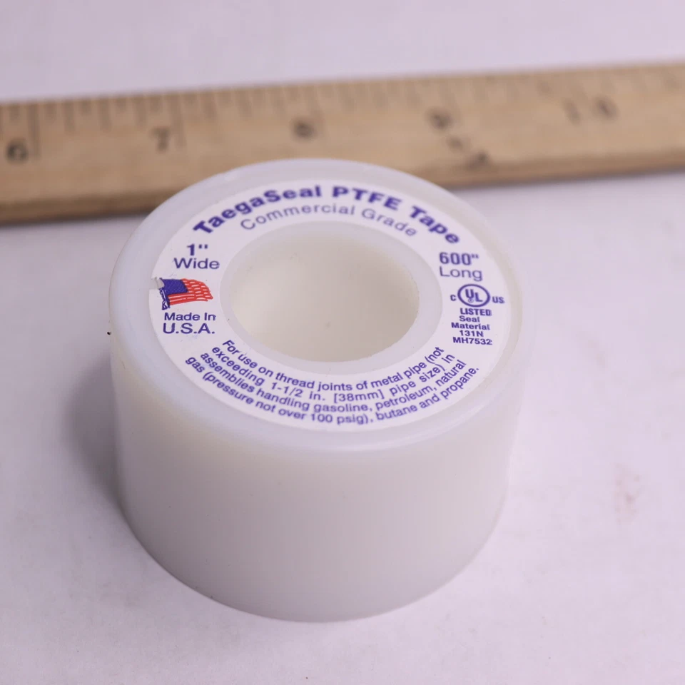 Taegaseal Taega Tech Tape PTFE 1" Wide x 600" Long
