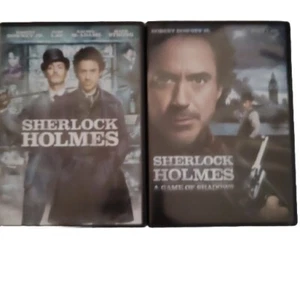 Sherlock Holmes (DVD, 2009) & Sherlock Holmes: A Game of Shadows DVD 2011 Movies - Imagen 1 de 3