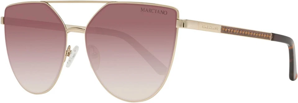 Guess by Marciano GM0778 32F Gold Butterfly Brown Gradient 59-16-135 Sunglasses - Image 1 of 3