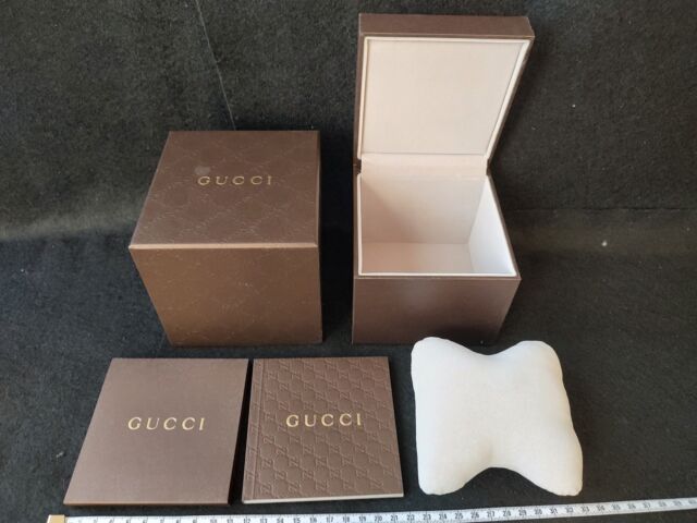 Gucci Watch or Bracelet Box Presentation Case Vintage with Cardboard Outer