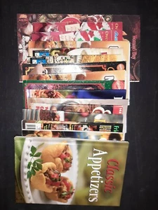 LOT of 16 Hardcover Cookbook Pamphlets Magazines Appetizer Slow Cooker Cookies - Picture 1 of 12