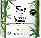Cheeky Panda Plastic Free Ultra Sustainable Bamboo Toilet Roll - 4-6 Pack