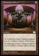 Chimeric Sphere X4 FINE PLAYED Weatherlight MTG Magic Cards Artifact