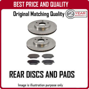 REAR DISCS AND PADS FOR PEUGEOT 607 2.2 HDI 10/2000-2005
