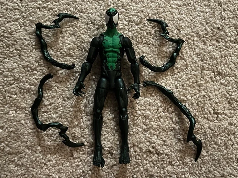MARVEL LEGENDS LASHER LIZARD BAF VENOM SPIDER-MAN SYMBIOTE FIGURE COMPLETE Cover