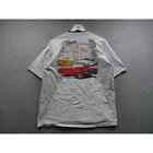 T-shirt homme vintage 1991 Annual Charity Car Show XL manches courtes graphique gris