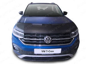 Sujetador para capó de coche se adapta a VW Volkswagen T-CROSS desde 2018 nariz delantera ajuste de máscara - Imagen 1 de 4