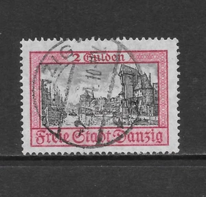 DANZIG SCOTT 196 USED F/VF - 1924 2g ROSE & BLACK ISSUE (B) - OLIVA CASTLE - Picture 1 of 2