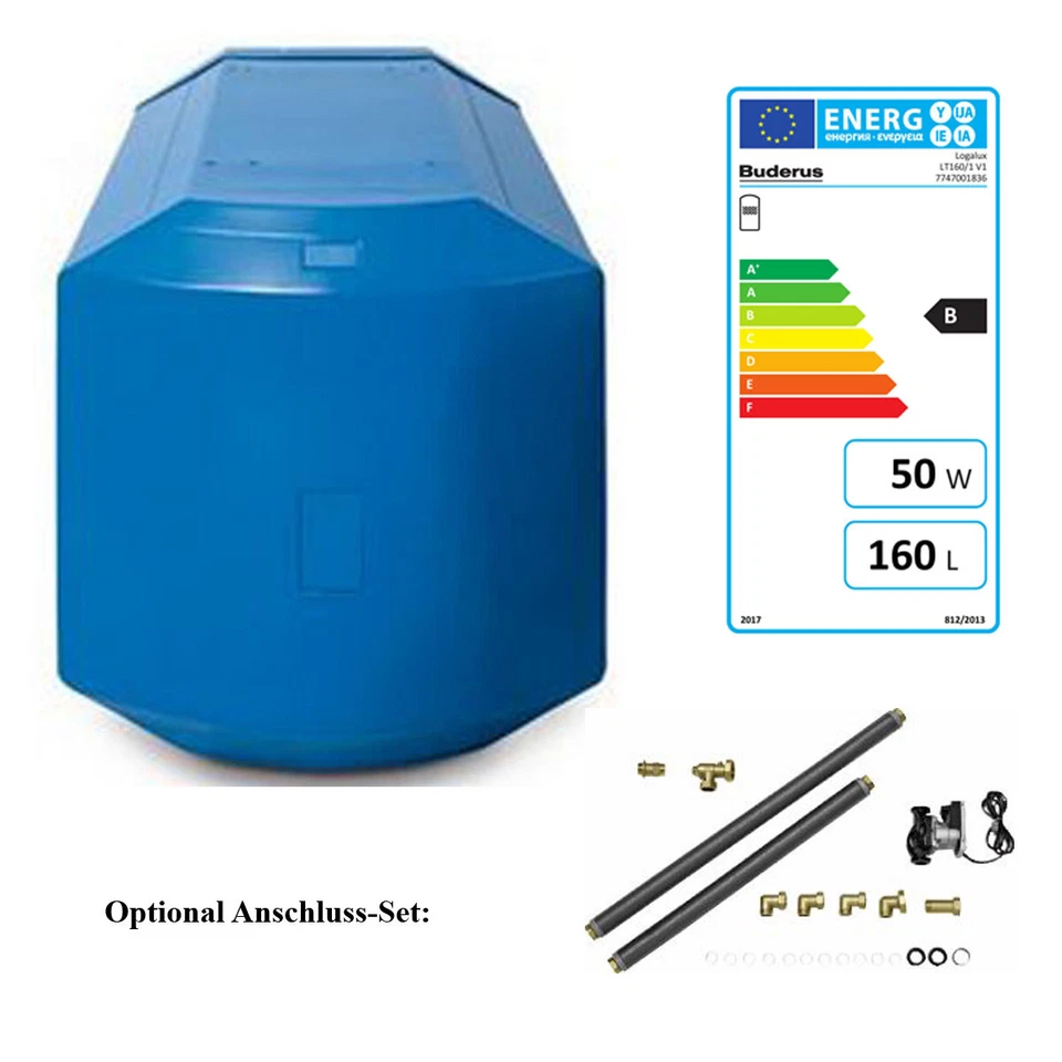 Buderus Logalux LT160/1 V1 Trinkwasser Warmwasserspeicher - Blau