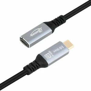 USB Type-C 3.1 Male to Female Extension Cable 10Gbps Gen 2 Thunderbolt 3 - 2M - Picture 1 of 3