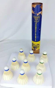 Vintage Feder Federbälle (9) Blue Goose Tube Badminton Blue Goose und Regent - Bild 1 von 8