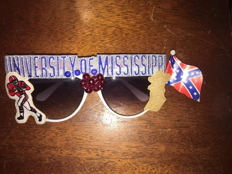 Ole Miss Rebels Col. Reb Sunglasses Festive Wear Made In Senatobia MS Cover