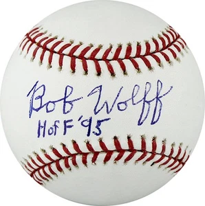 Bob Wolff Signed Autographed AL Baseball Inscribed H of F 95 PSA - Senators - Picture 1 of 2