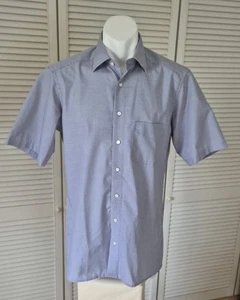 Olymp Luxor Kurzarm Hemd, Gr. 40, M, Modern Fit, Minikaro Grau - Bild 1 von 3