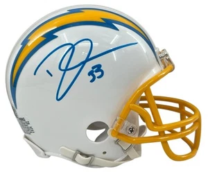 Derwin James Signed VSR4 Mini Helmet BAS Beckett Witnessed - Picture 1 of 8