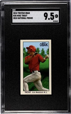 MIKE TROUT-2010 Tristar Obak  Mini 31st National Con-RC #N28 SGC MT+  - Image 1 of 3