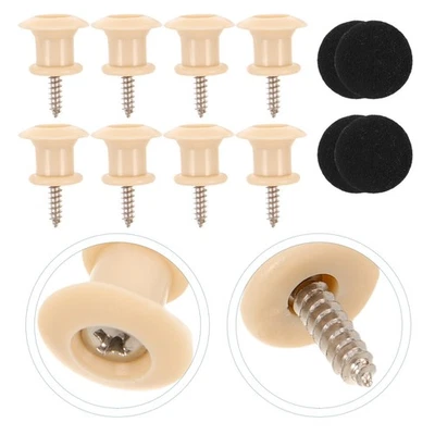  100 Pcs Acoustic Guitar Strap Button Buttons Bass Locks Electric - Image 1 of 4