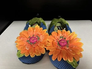 Mackenzie-Childs Goody Goody Slippers Size Small - Picture 1 of 5