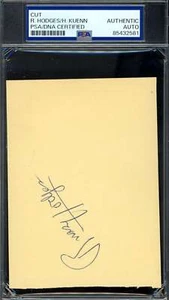 Russ Hodges Harvey Kuenn PSA DNA Coa Signed Album Page Cut Autograph - Picture 1 of 2