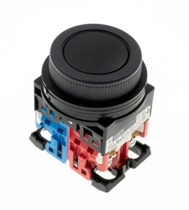 AR30F0R-11B - Fuji 30mm Push Button, Black, 1NO/1NC - Picture 1 of 1