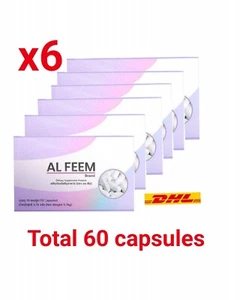 6x AL FEEM Dietary Supplement Enlarged Chest Reduced acne Clear Smooth Skin - Picture 1 of 16