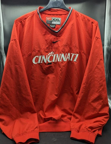 Authentic Cincinnati Bearcats Nike Pullover Windbreaker Jacket Men's - 2XL Cover