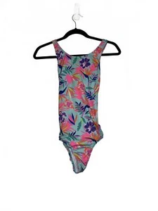 Lands' End Girls XL 14 16 Swimsuit One Piece Tropical Blue - Picture 1 of 4