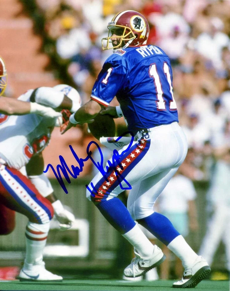 Foto autógrafo firmado por Mark Rypien Redskins 8x10 Pro Bowl Foto 1 de 1