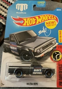 Hot Wheels 2017 New Models HW DareDevils 1/10 Gray Mad Mike Mazda REPU - Picture 1 of 1
